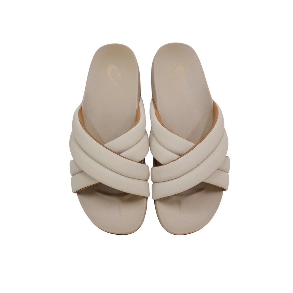 OluKai Hila Sandal Beige Slides Women's Size 9 US/ 39 EUR- Neutral, Casual Chic - Picture 5 of 10